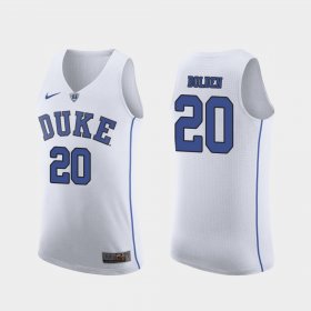 #20 Marques Bolden Authentic Duke University March Madness College Basketball Mens White Jersey 904755-783