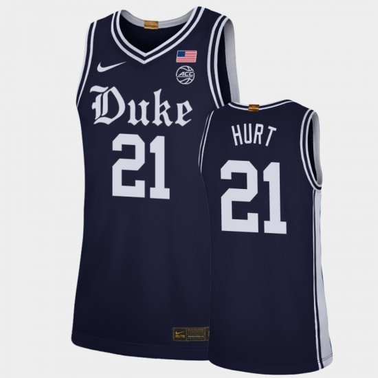 #21 Matthew Hurt Alternate Duke Brotherhood Men\'s Navy Jersey 185873-871