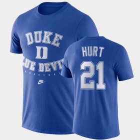 #21 Matthew Hurt Retro Basketball Blue Devils Men's Royal T-Shirt 900002-201 #21 Matthew Hurt Retro Basketball Blue Devils Men's Royal T-Shirt 900002-201
