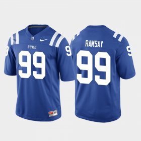 #99 Mike Ramsay College Football Blue Devils Game Mens Royal Jersey 779860-847