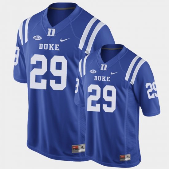 #29 Nate Thompson Replica Duke Game Football Men Royal Jersey 382450-863