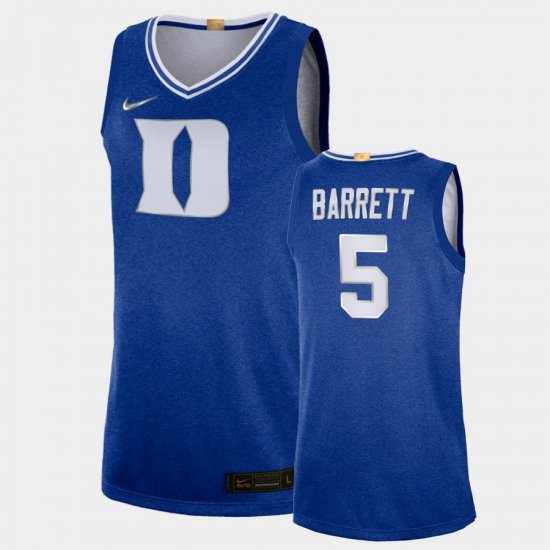 #5 RJ Barrett 100th Anniversary Blue Devils Rivalry Limited Men Royal Jersey 906223-315