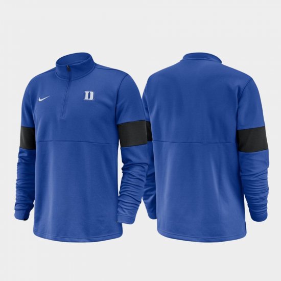 2019 Coaches Sideline Blue Devils Half-Zip Performance Men Royal Jacket 113217-201