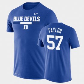#57 John Taylor Team DNA Duke Legend Performance Mens Royal T-Shirt 190783-811 #57 John Taylor Team DNA Duke Legend Performance Mens Royal T-Shirt 190783-811