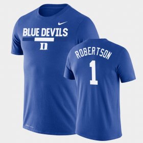 #1 Jontavis Robertson Team DNA Blue Devils Legend Performance Men's Royal T-Shirt 221002-954