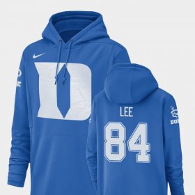#84 Trevon Lee Champ Drive Duke University Football Performance Mens Royal Hoodie 728429-312 #84 Trevon Lee Champ Drive Duke University Football Performance Mens Royal Hoodie 728429-312