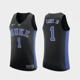 #1 Vernon Carey Jr. Replica Duke Blue Devils College Basketball Men's Black Jersey 758744-633