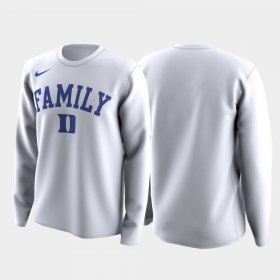 Family on Court Duke Blue Devils March Madness Legend Basketball Long Sleeve Men's White T-Shirt 622430-383 Family on Court Duke Blue Devils March Madness Legend Basketball Long Sleeve Men's White T-Shirt 622430-383