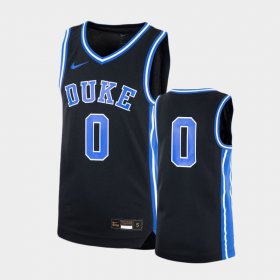 #0 Duke Blue Devils Basketball Icon Replica Youth Black Jersey 948221-434