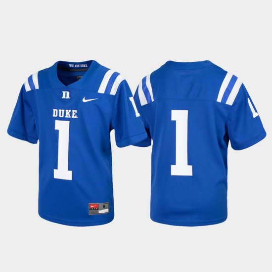 #1 Untouchable Duke Blue Devils Football Youth Royal Jersey 466354-376