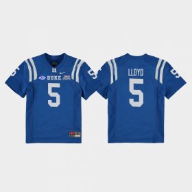 #5 Johnathan Lloyd 2018 Independence Bowl Duke College Football Game Youth Royal Jersey 517934-691